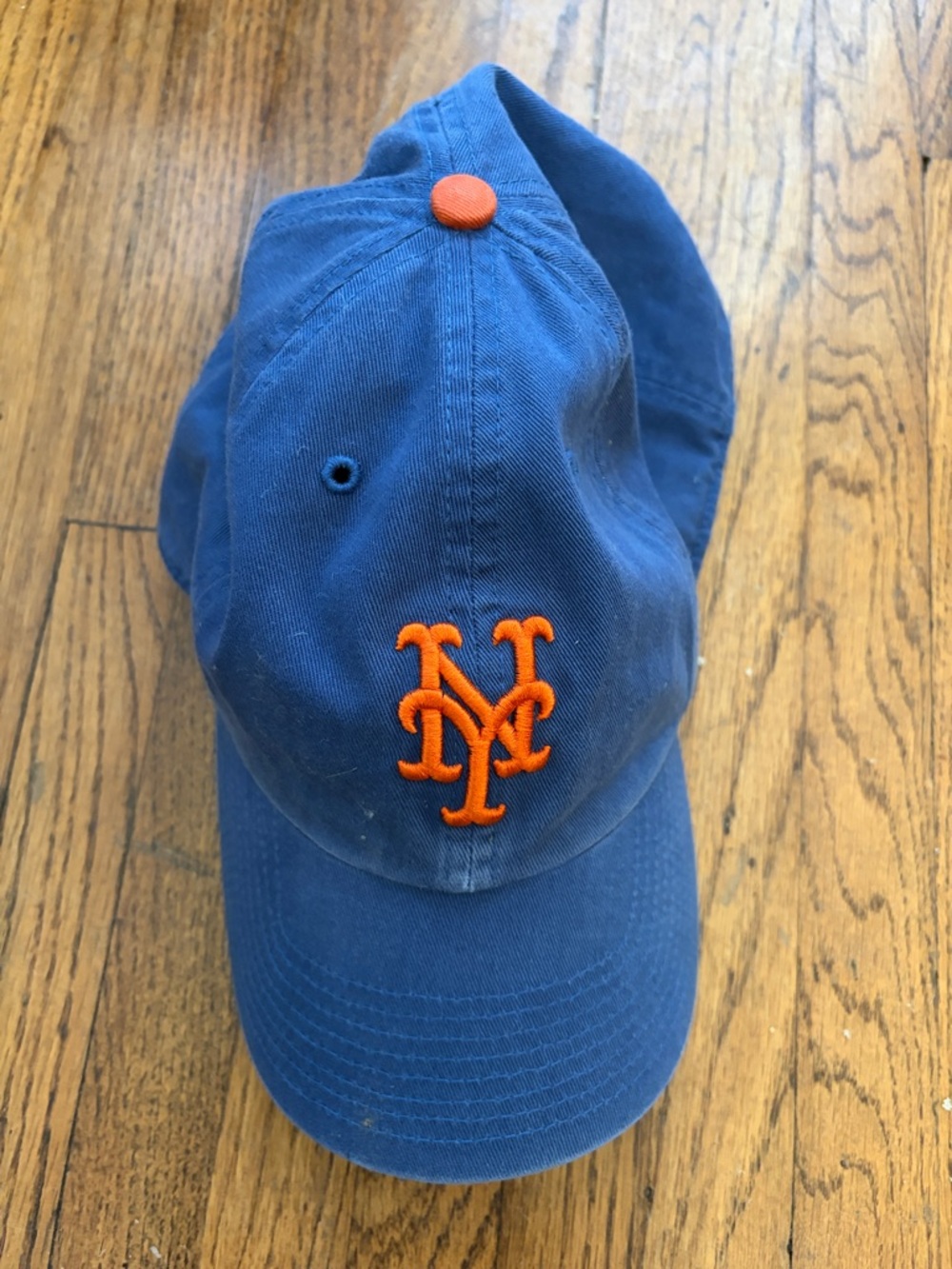 Kids Blue & Orange NY Logo Baseball Hat